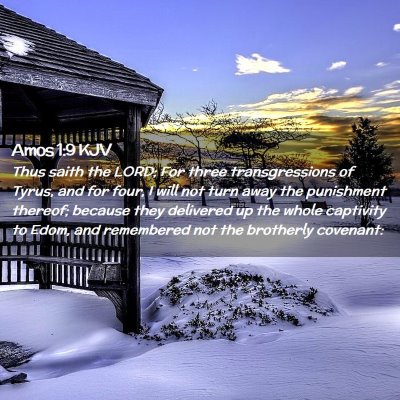 Amos 1:9 KJV Free Bible Images