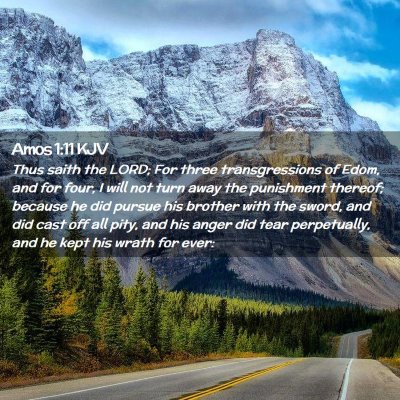 Amos 1:11 KJV Free Bible Images