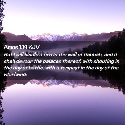 Amos 1:14 KJV Free Bible Images