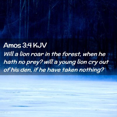 Amos 3:4 KJV Free Bible Images