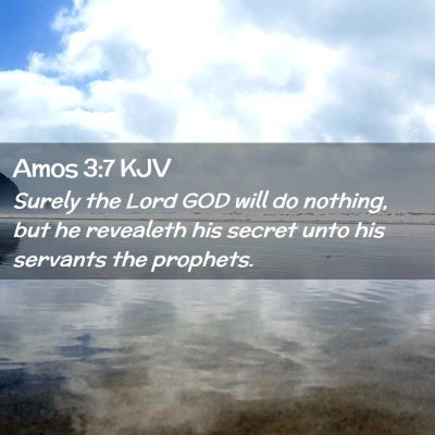 Amos 3:7 KJV Free Bible Images