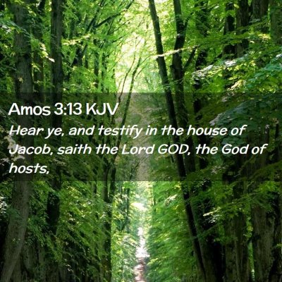 Amos 3:13 KJV Free Bible Images