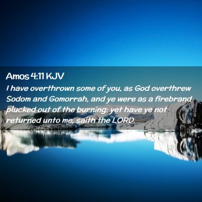 Amos 4:11 KJV Free Bible Images