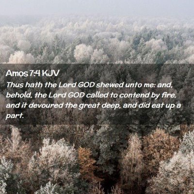 Amos 7:4 KJV Free Bible Images