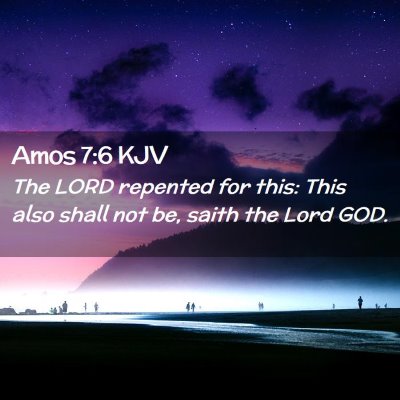 Amos 7:6 KJV Free Bible Images