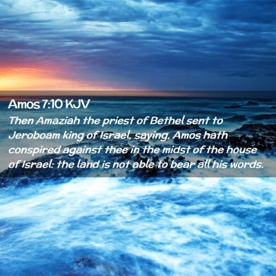 Amos 7:10 KJV Free Bible Images