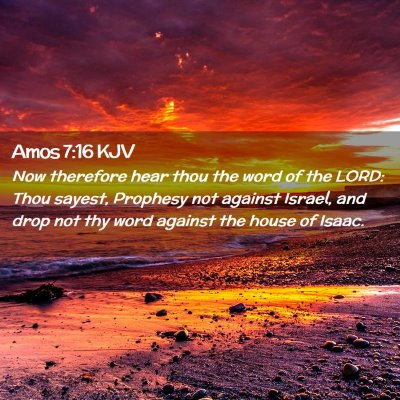 Amos 7:16 KJV Free Bible Images