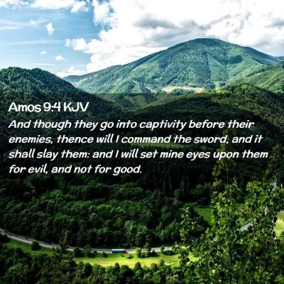 Amos 9:4 KJV Free Bible Images