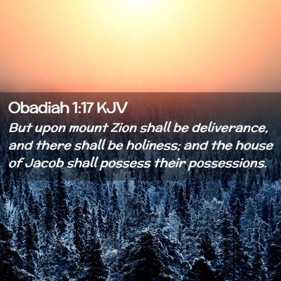 Obadiah 1:17 KJV Free Bible Images