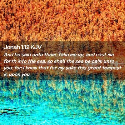 Jonah 1:12 KJV Free Bible Images