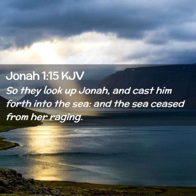 Jonah 1:15 KJV Free Bible Images