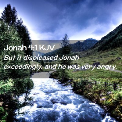 Jonah 4:1 KJV Free Bible Images