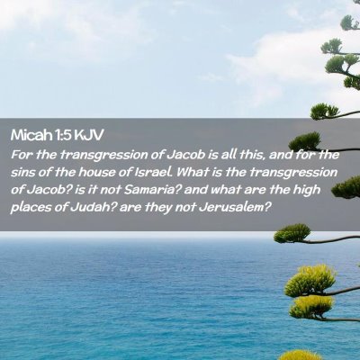 Micah 1:5 KJV Free Bible Images