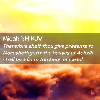 Micah 1:14 KJV Free Bible Images