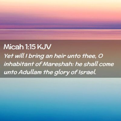 Micah 1:15 KJV Free Bible Images