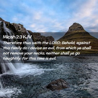 Micah 2:3 KJV Free Bible Images