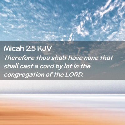 Micah 2:5 KJV Free Bible Images