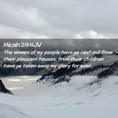 Micah 2:9 KJV Free Bible Images