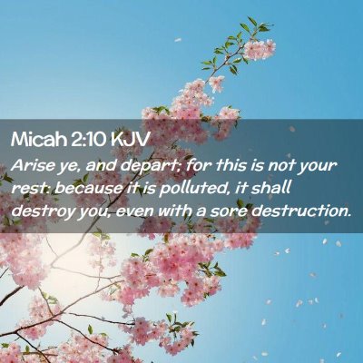 Micah 2:10 KJV Free Bible Images