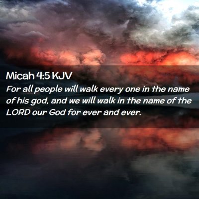 Micah 4:5 KJV Free Bible Images