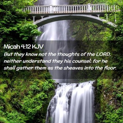 Micah 4:12 KJV Free Bible Images