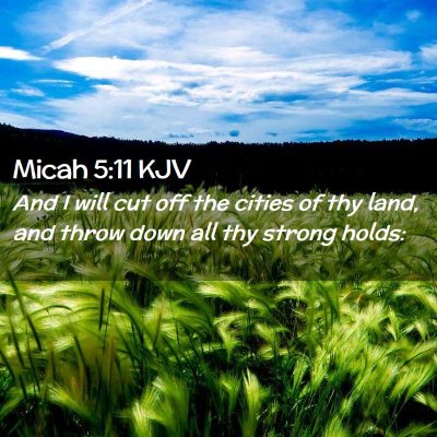 Micah 5:11 KJV Free Bible Images