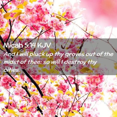 Micah 5:14 KJV Free Bible Images