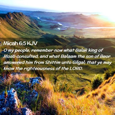 Micah 6:5 KJV Free Bible Images