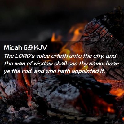 Micah 6:9 KJV Free Bible Images