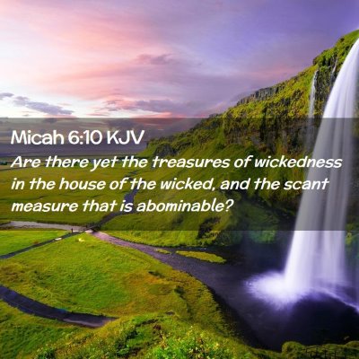 Micah 6:10 KJV Free Bible Images