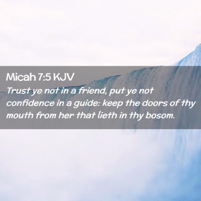 Micah 7:5 KJV Free Bible Images