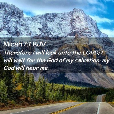 Micah 7:7 KJV Free Bible Images