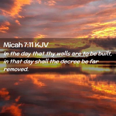 Micah 7:11 KJV Free Bible Images