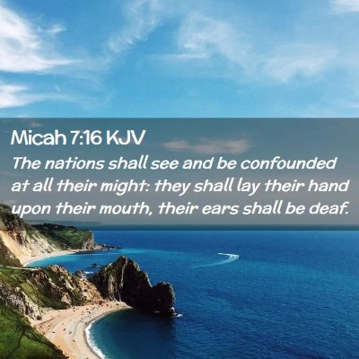 Micah 7:16 KJV Free Bible Images