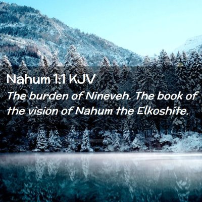 Nahum 1:1 KJV Free Bible Images