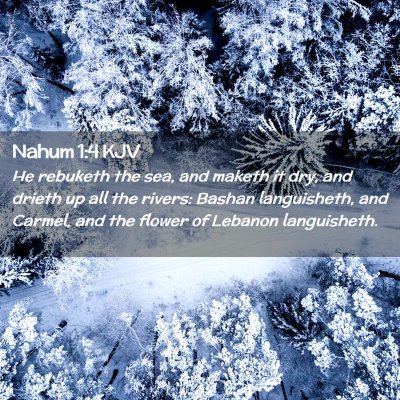 Nahum 1:4 KJV Free Bible Images