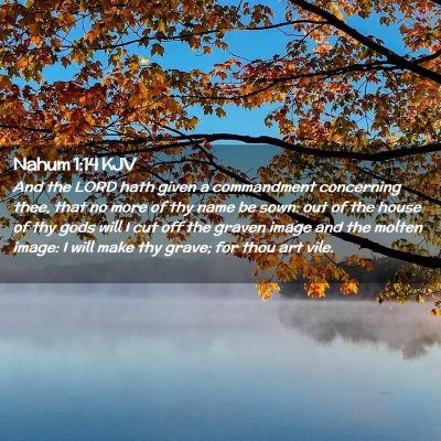 Nahum 1:14 KJV Free Bible Images