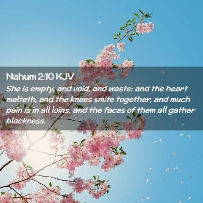 Nahum 2:10 KJV Free Bible Images