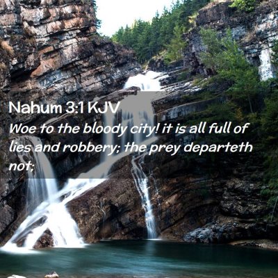 Nahum 3:1 KJV Free Bible Images