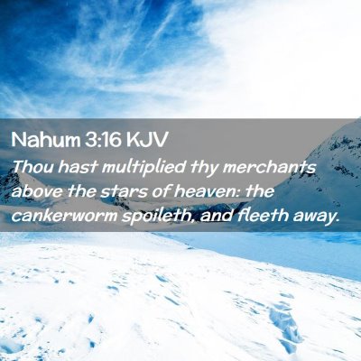 Nahum 3:16 KJV Free Bible Images