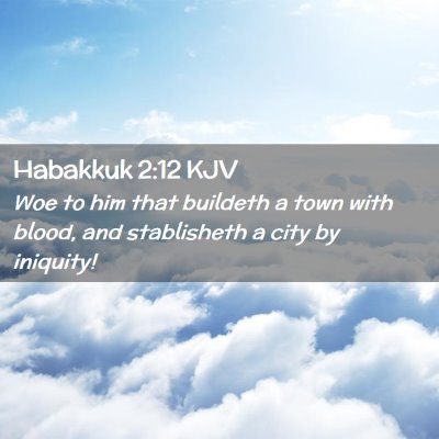 Habakkuk 2:12 KJV Free Bible Images