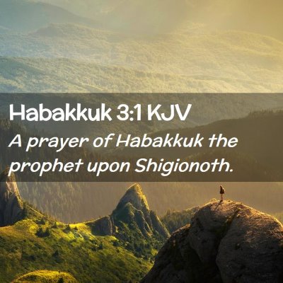 Habakkuk 3:1 KJV Free Bible Images