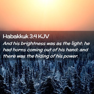 Habakkuk 3:4 KJV Free Bible Images