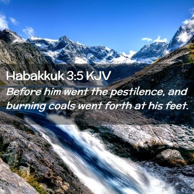 Habakkuk 3:5 KJV Free Bible Images