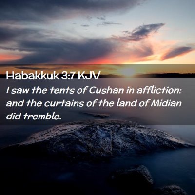 Habakkuk 3:7 KJV Free Bible Images