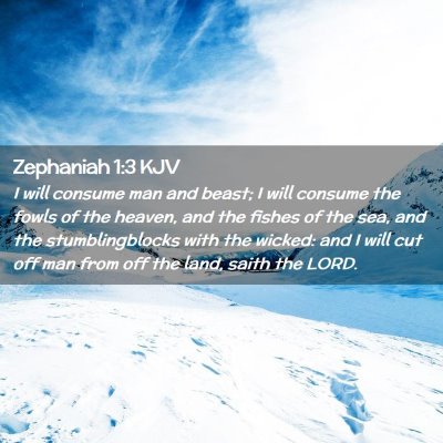 Zephaniah 1:3 KJV Free Bible Images