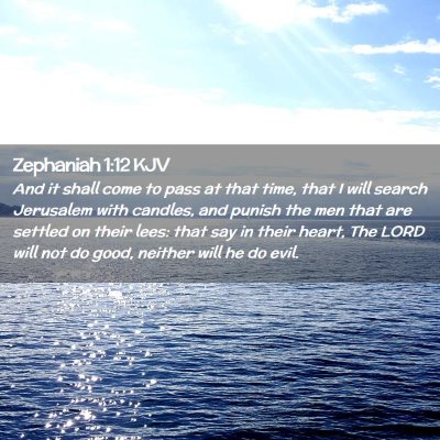 Zephaniah 1:12 KJV Free Bible Images