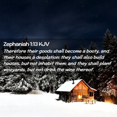 Zephaniah 1:13 KJV Free Bible Images