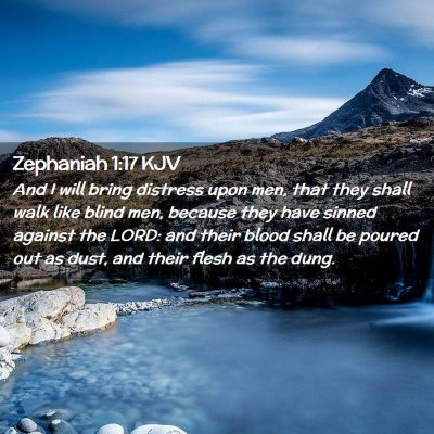 Zephaniah 1:17 KJV Free Bible Images