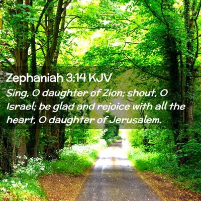 Zephaniah 3:14 KJV Free Bible Images